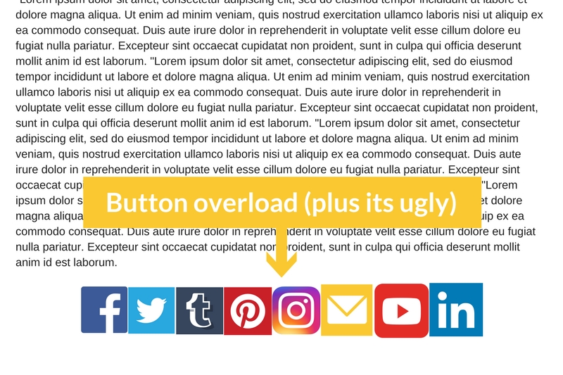 Dos and Don'ts on Social Share Buttons - Spark My Site