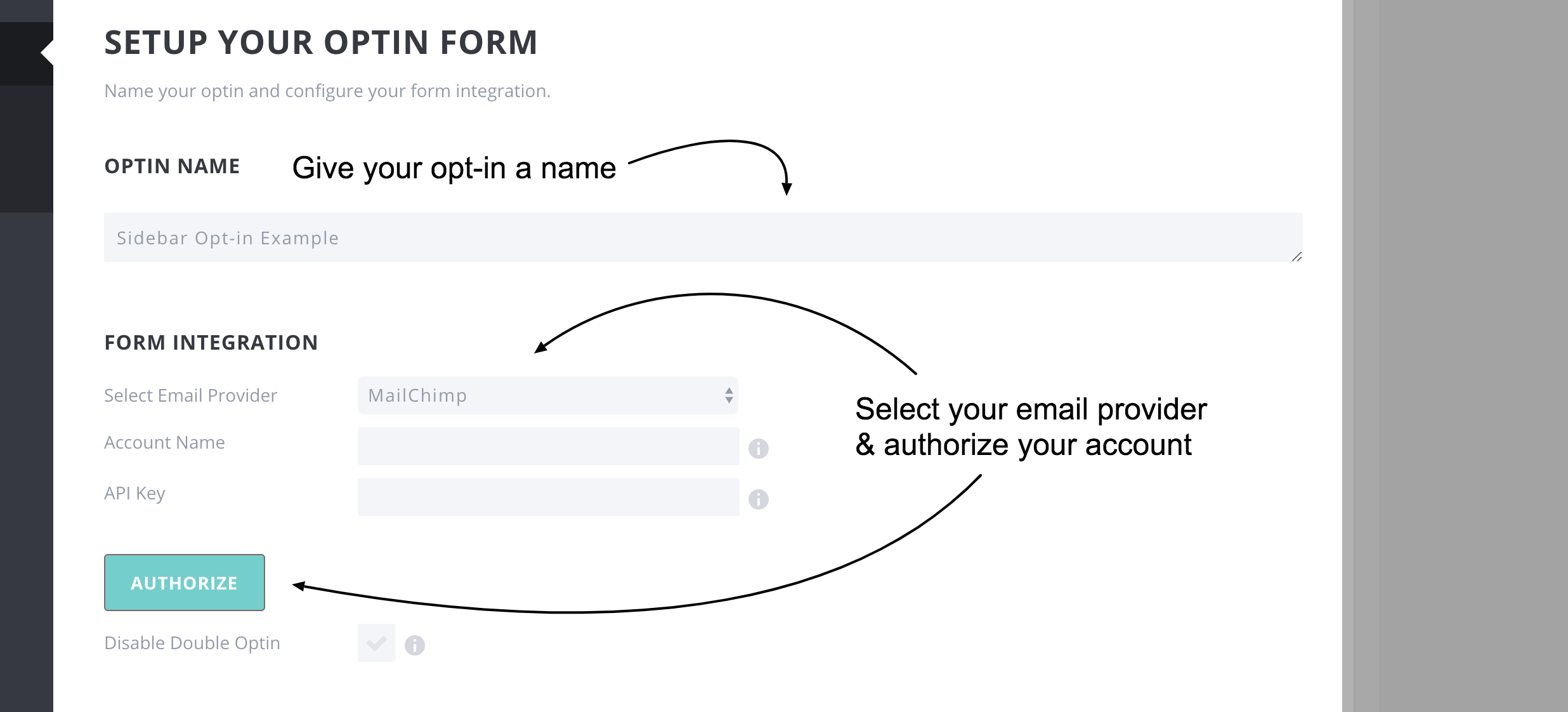 How to Add a Bloom Opt-in Form to the Sidebar - Spark My Site