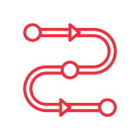 Simple Process Icon Red