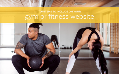 Top Items to Include on a Gym or Fitness Website