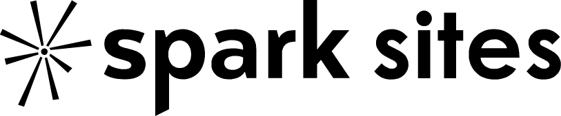 Spark Sites Logo - Black Horizontal Logo